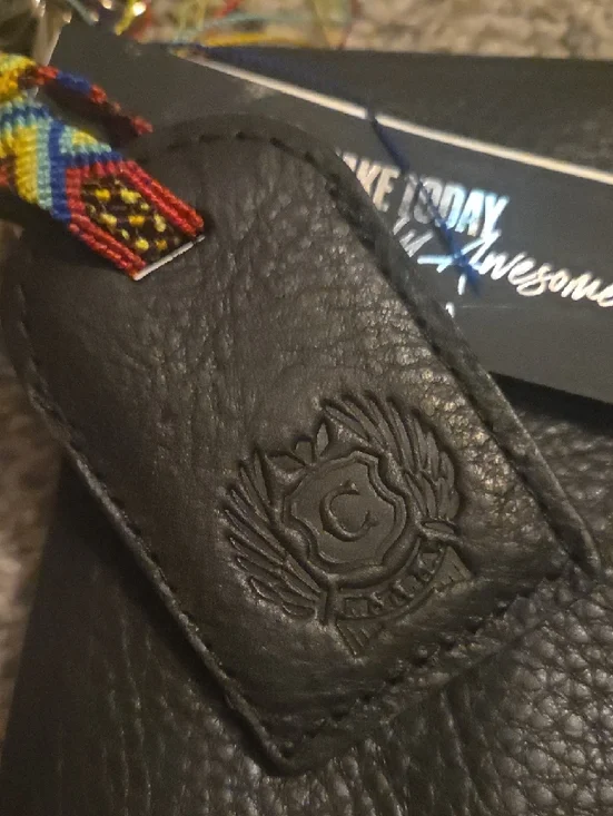 Consuela Black Leather Bag with Multicolor Tassel - Picture 3 of 5